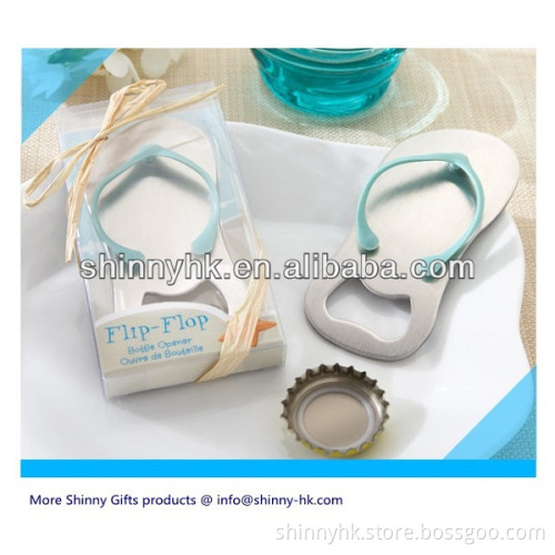 wedding thank you gifts for guests Pop the Top" Flip-Flop Bottle Opener